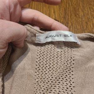 August Silk Waterfall Cardigan Sz Small